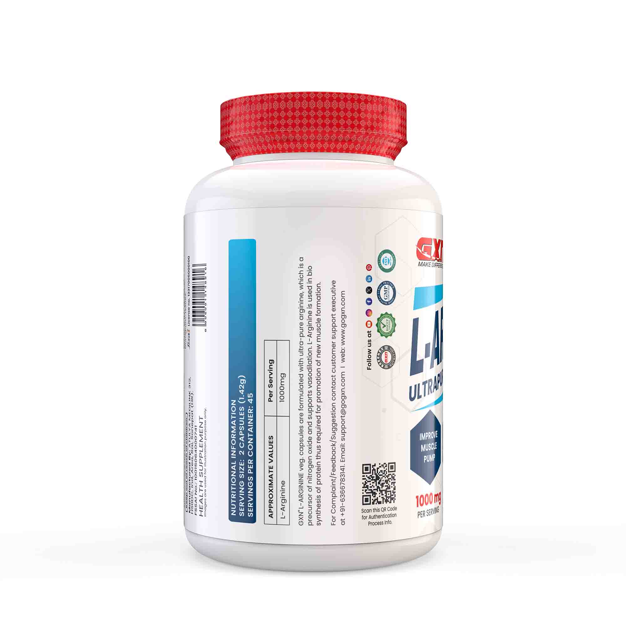 L-Arginine L-Lysine L-Ornithine Tablets - Synergistic Amino Acid Complex 120 X 800mg Pills - Health Supplement Bodybuilder Gym Muscle Mass Support - Promotes Optimal Assimilation & Absorption (120 - View #9